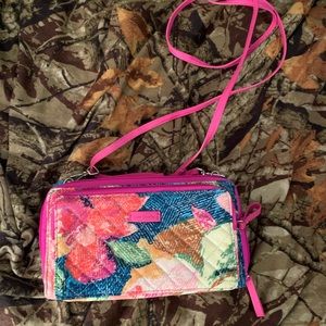 Vera Bradley crossbody wallet bag